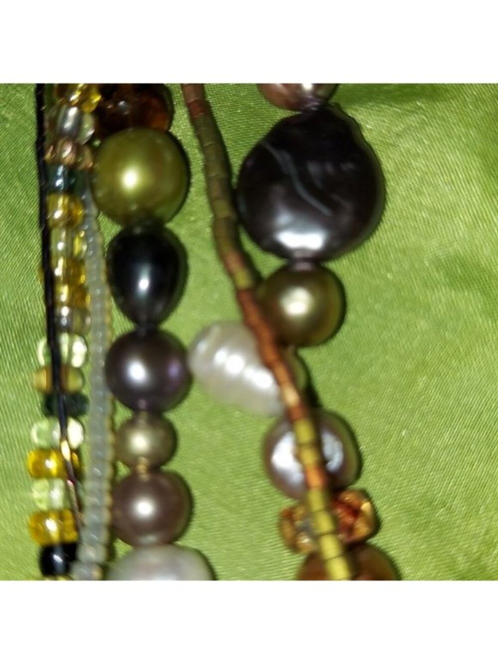 Cultured Pearl Beaded Vintage Necklace - Picture 3 of 9